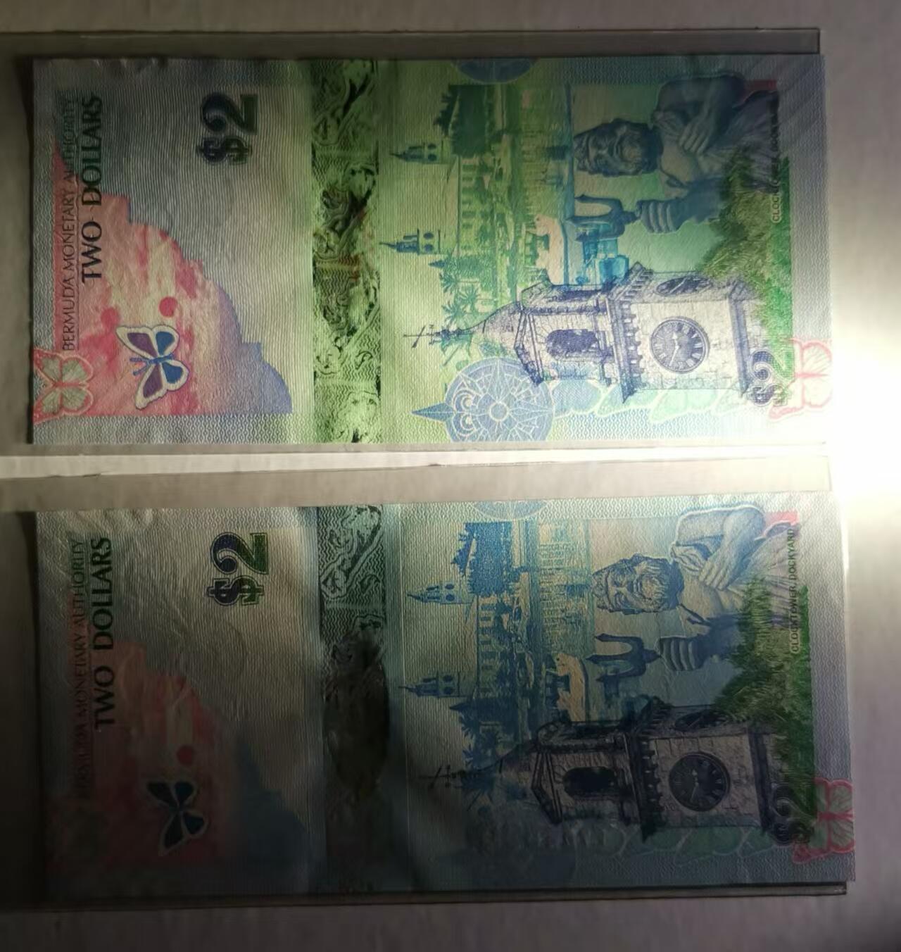 《张总收藏》168期-周六外币荟萃 (2张UNC获奖钞)百慕大09年洋葱冠/A1冠2元 蓝鸟 非常漂亮