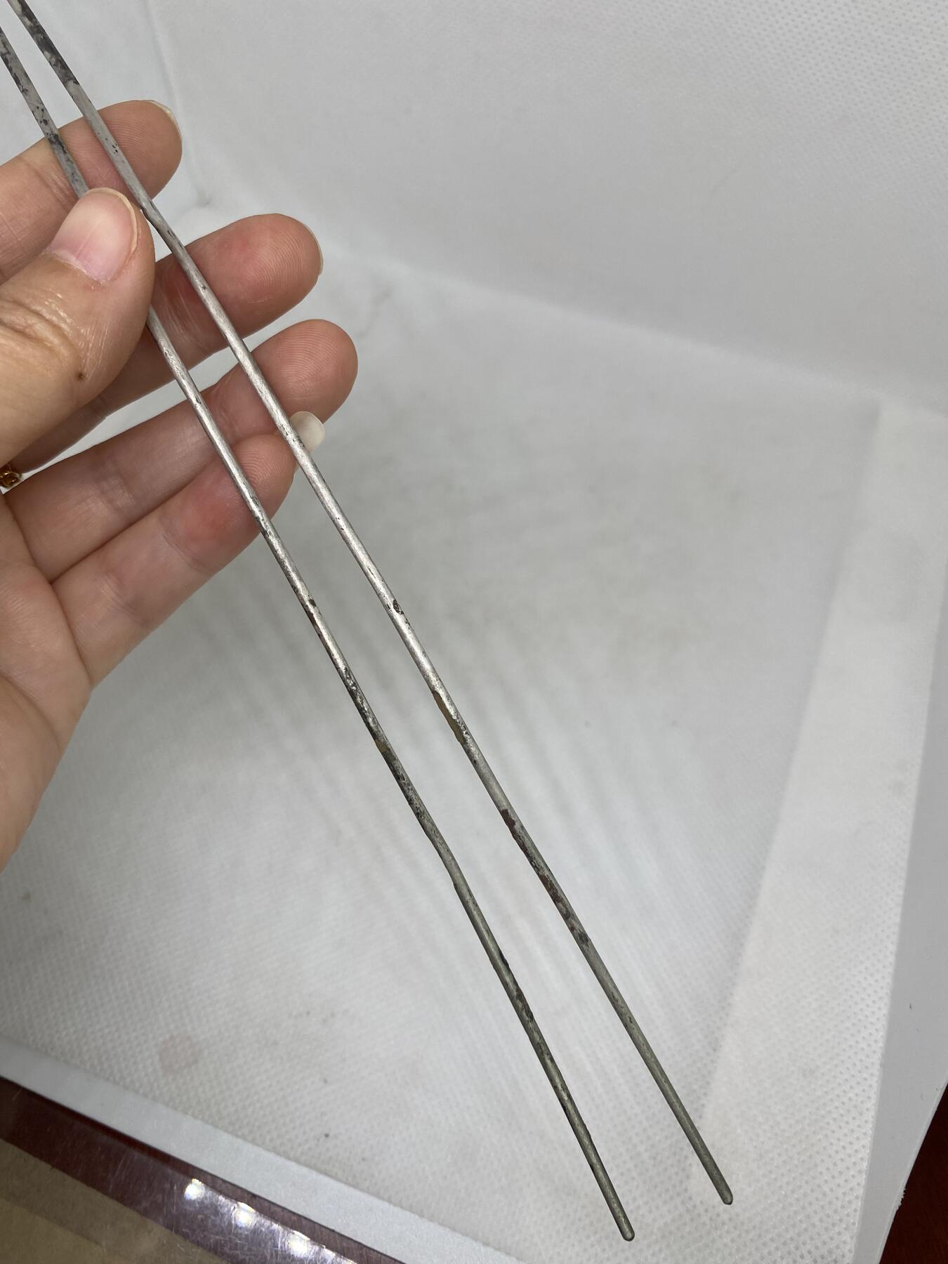 宋代银钗，尺寸25.5厘米，品相如图，500包快递