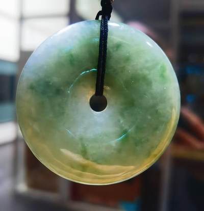 细糯种平安扣油青飘花，寓意吉祥、平平安安 - 细糯种平安扣油青飘花，寓意吉祥、平平安安