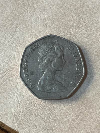 国外硬币拍卖 英国大五十便士