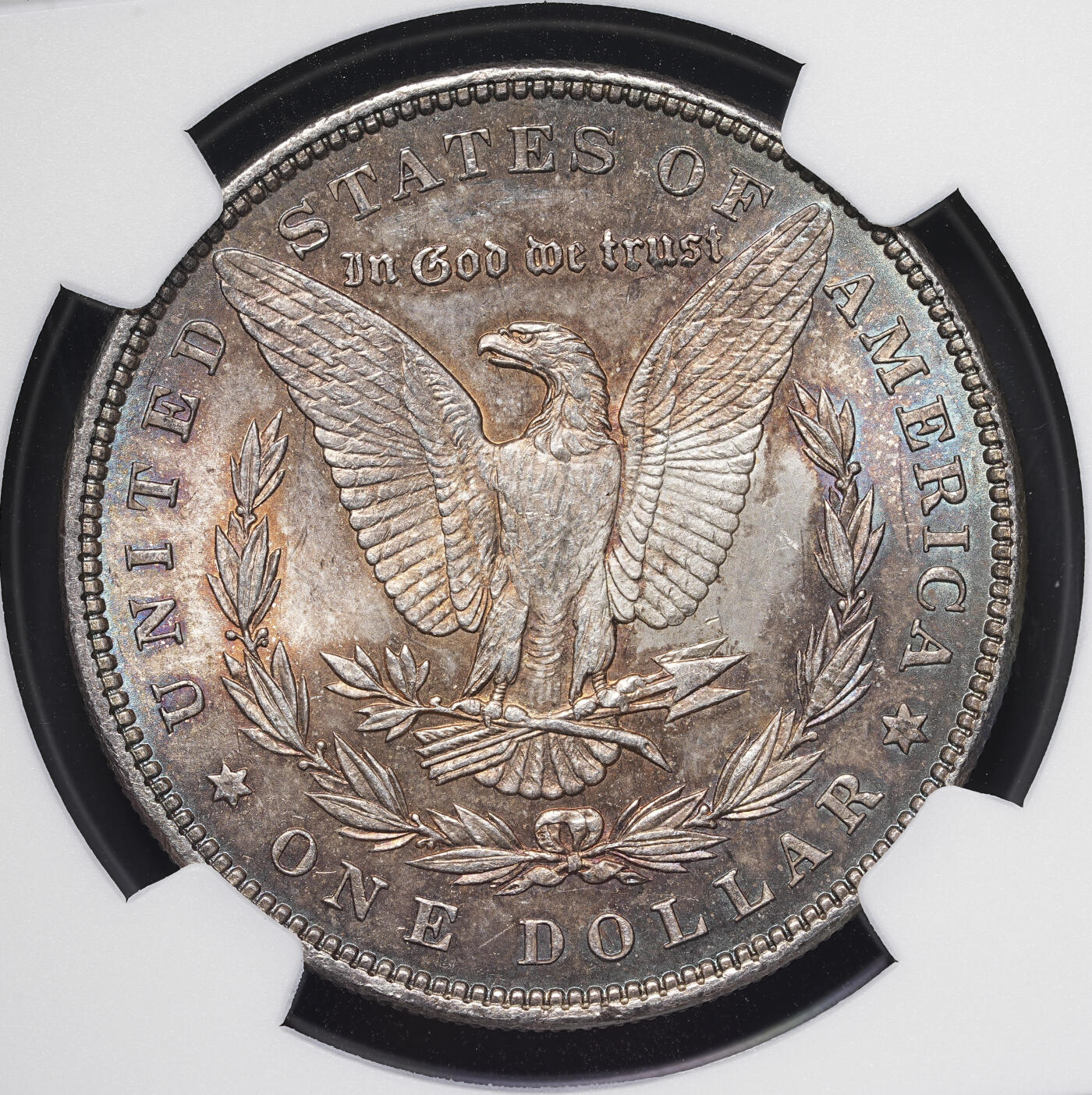 修遠堂世界钱币第四十期 全场包邮 五彩 NGC MS63 1898年摩根大银币