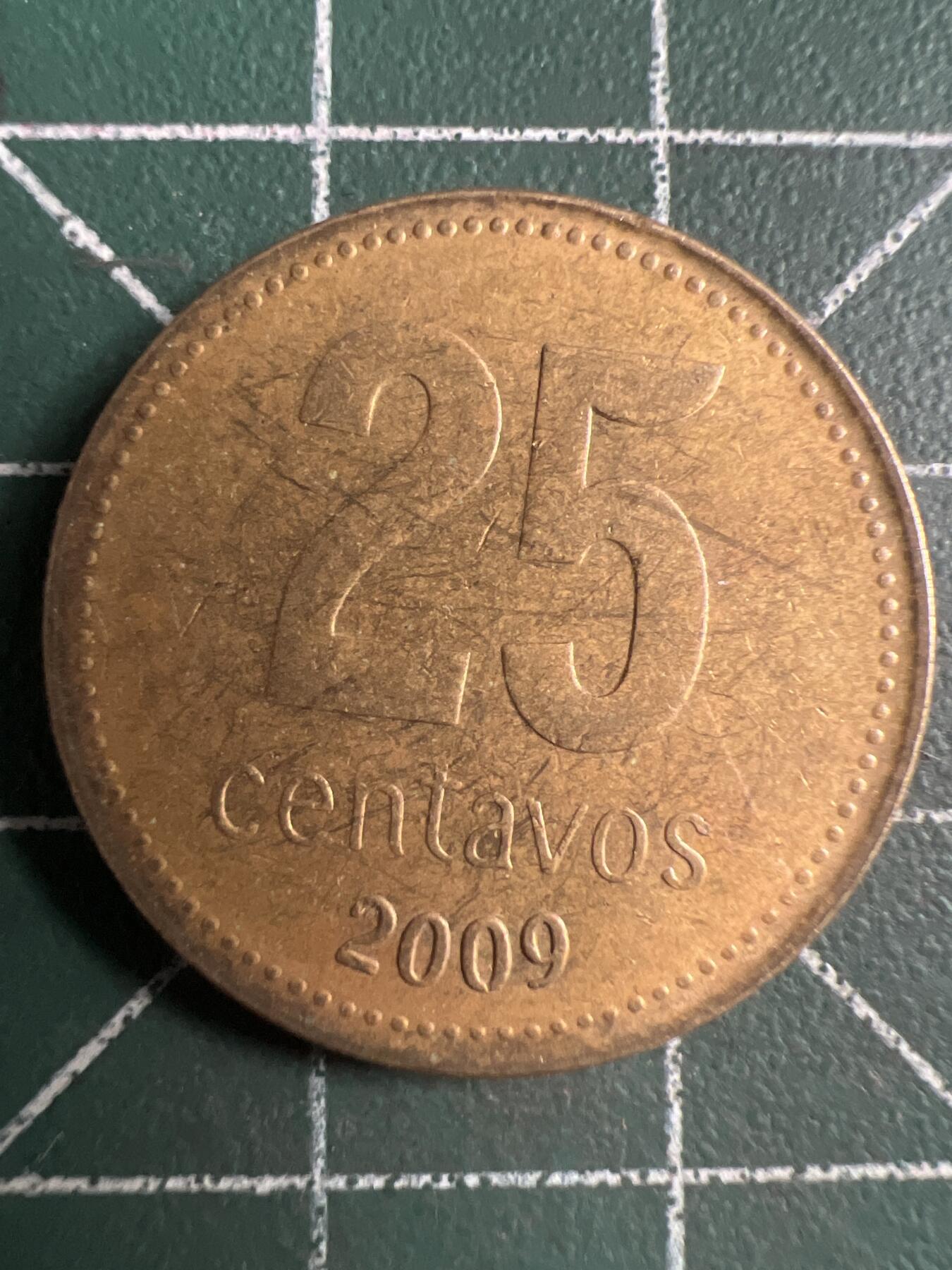第711期 硬币专场 （无押金，捡漏，全场50包邮，偏远地区除外，接收代拍业务，本店十天发一次货） 阿根廷25分