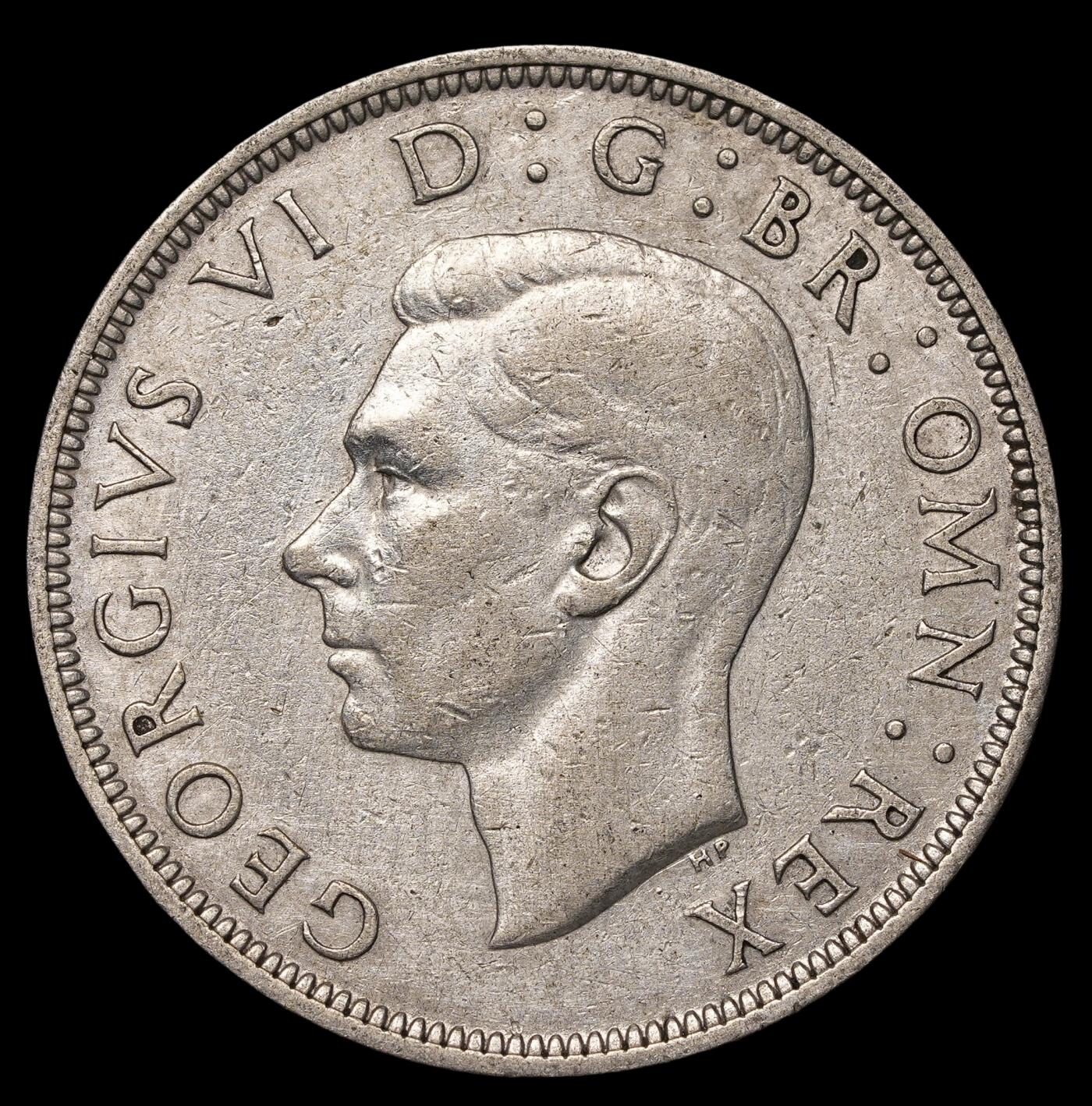 修遠堂世界钱币第四十期 全场包邮 1939年英国半克朗银币 14.14g，含银50%