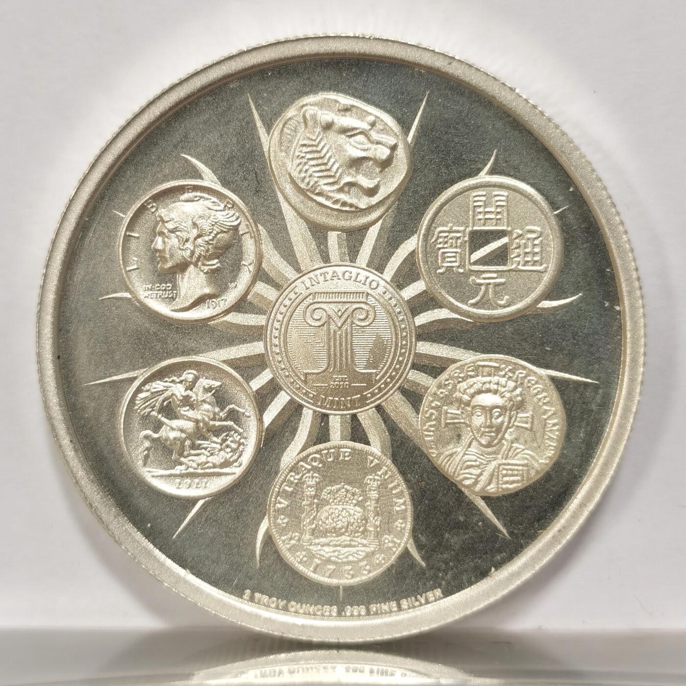 博洋堂世界钱币拍卖第092期（全场包邮） 美国造币厂限量银章，圣埃利吉乌斯全球总发行量500枚 ，62.5克，含银量999，外网不低于200美金