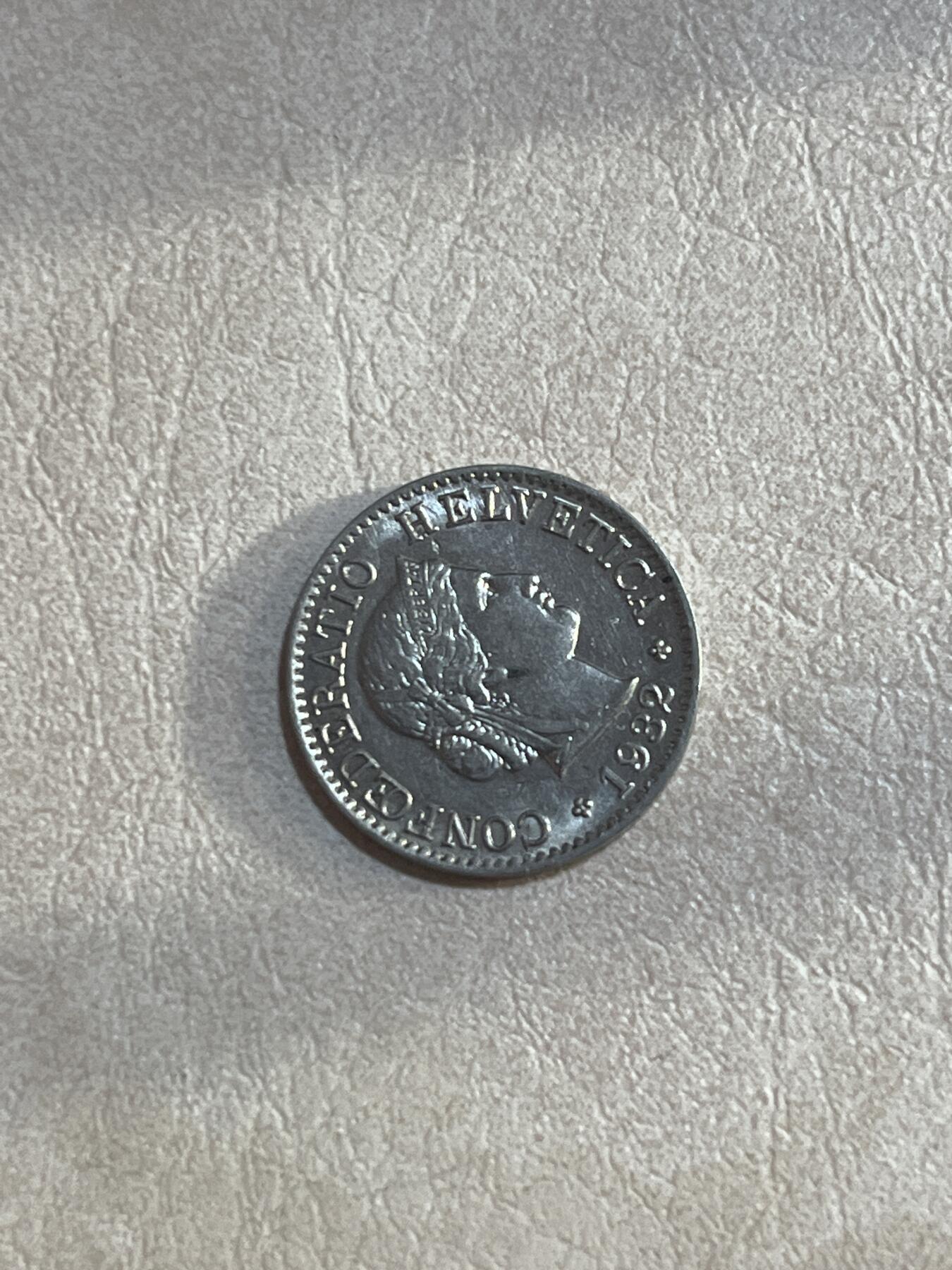 纸币硬币拍卖 瑞士1932年好品
