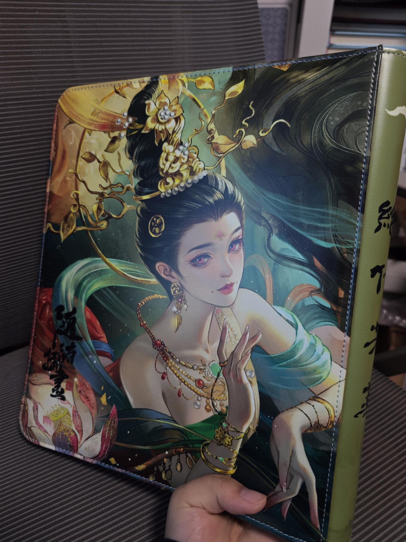 玩卡战线超级大甩拍第10期（好物、稀缺、镇册之宝） 高端定制-古风美女题材9宫卡册，高端三拼款，D环