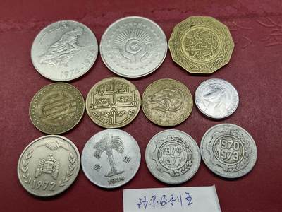 外国硬币套币 - 阿尔及利亚硬币一组11枚