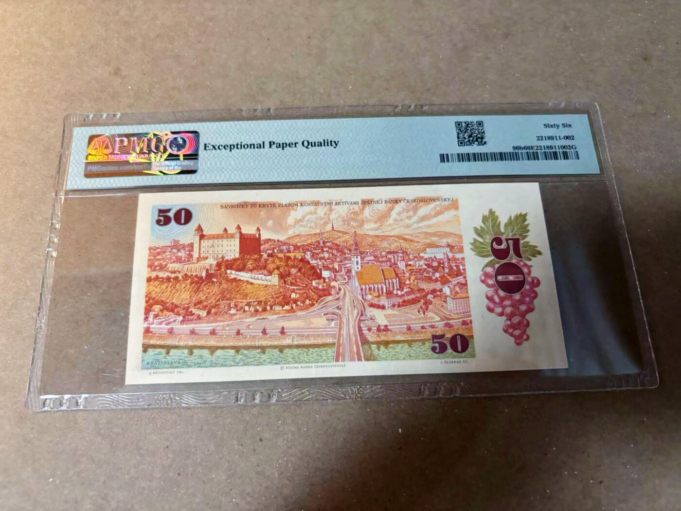【Blue Auction】✨世界纸币精拍第549期【精】 捷斯 1987年50克朗 PMG66EPQ 