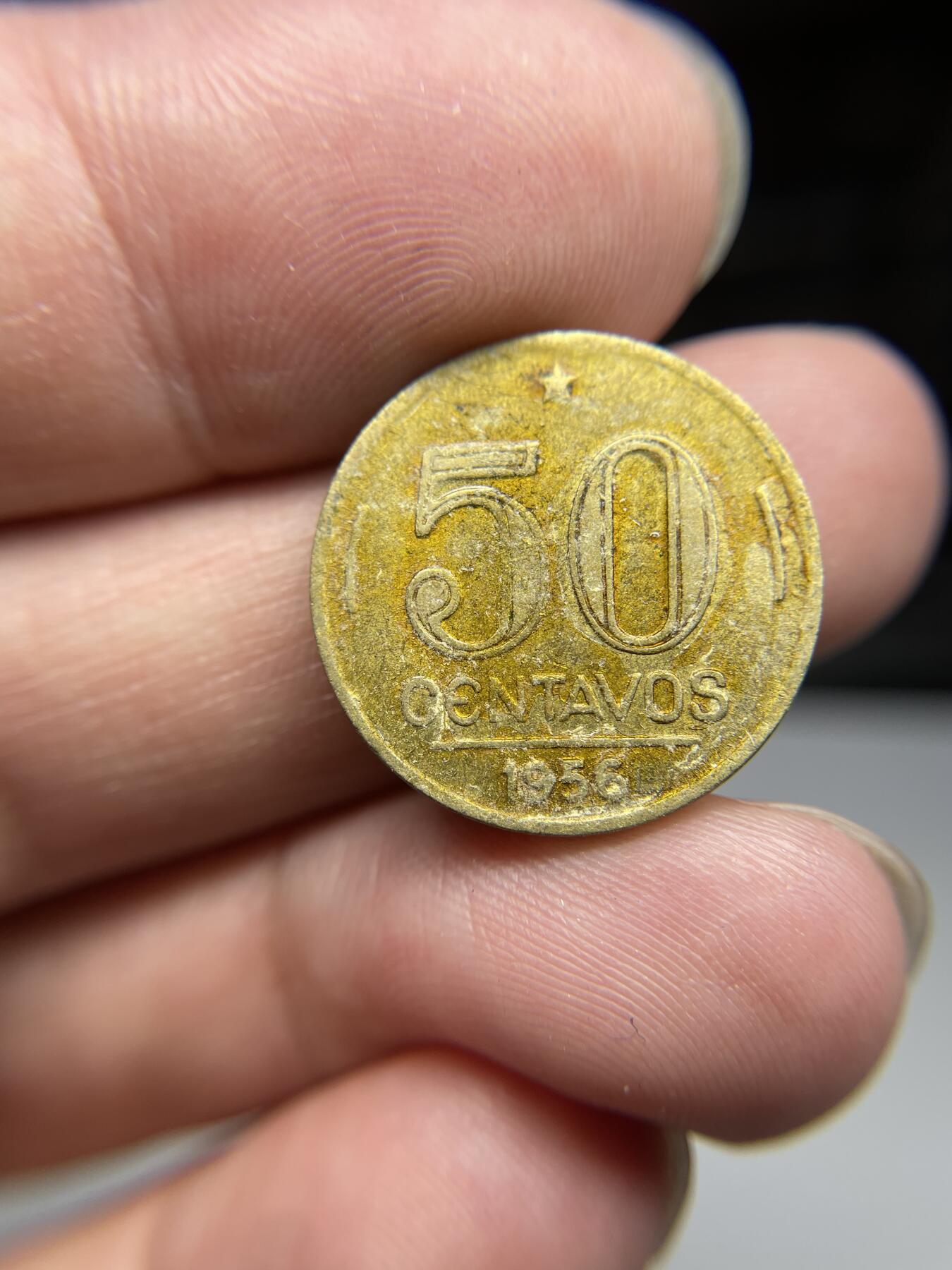 每日一拍，2024年集古藏今外币拍卖第十五期-第6场—（总第146拍），可以寄存60天，满160元包邮。 1956年巴西50分