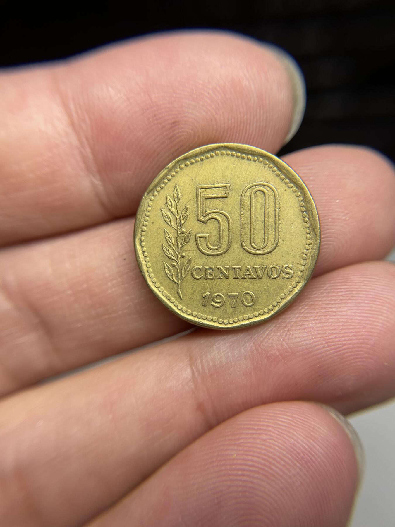 每日一拍，2024年集古藏今外币拍卖第十五期-第6场—（总第146拍），可以寄存60天，满160元包邮。 1970年阿根廷50分