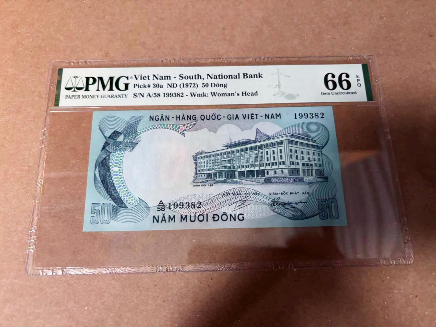 【Blue Auction】✨世界纸币精拍第549期【精】 【无47】南越 1972年50盾 PMG66EPQ 