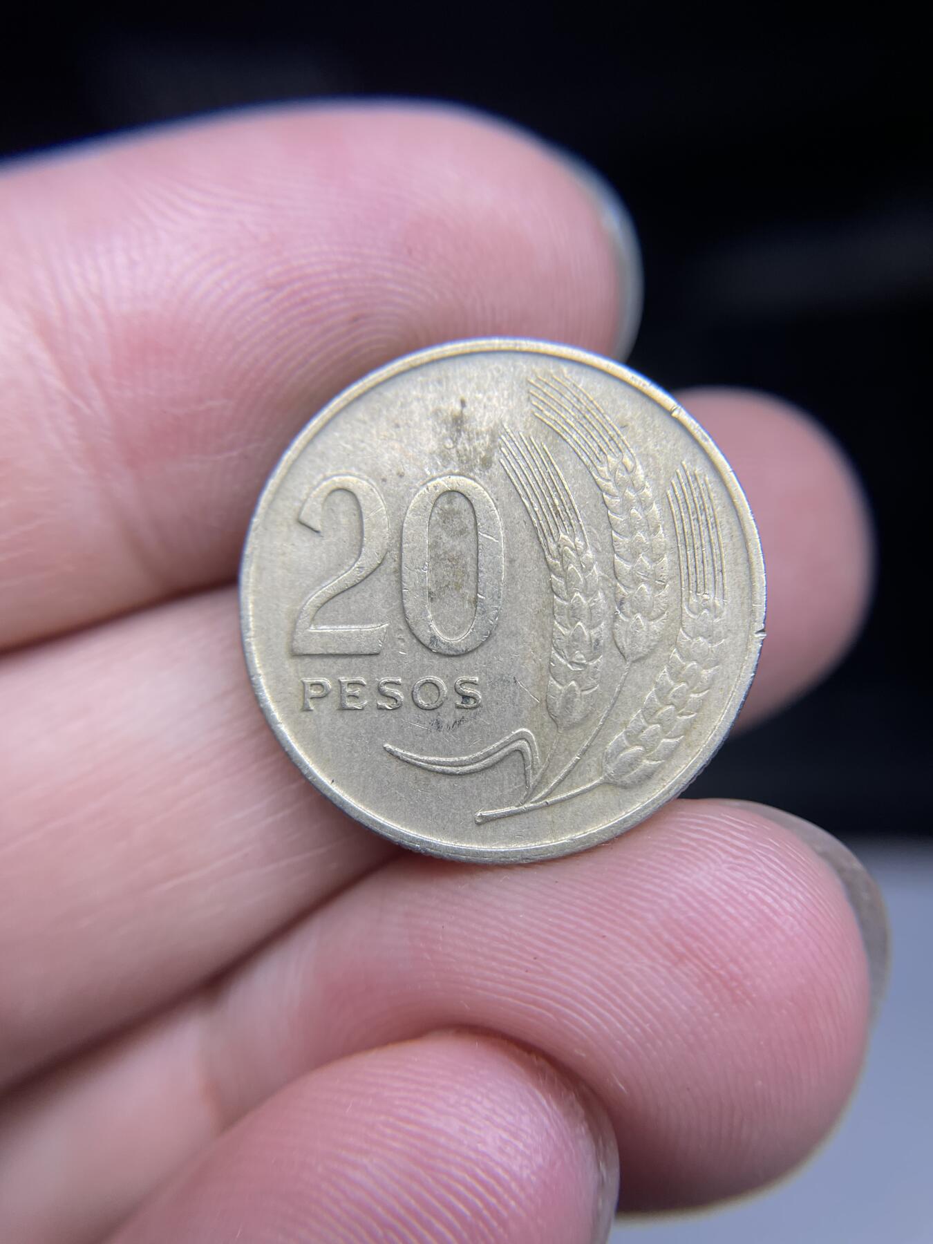 每日一拍，2024年集古藏今外币拍卖第十五期-第6场—（总第146拍），可以寄存60天，满160元包邮。 1970年乌拉圭20比索