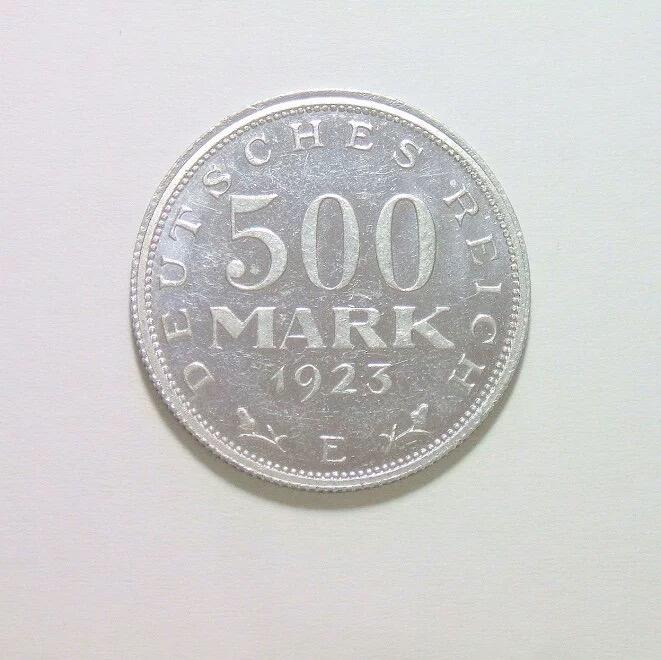 德国魏玛1923年E版500马克 稀少精制PROOF版 发行量仅2000枚