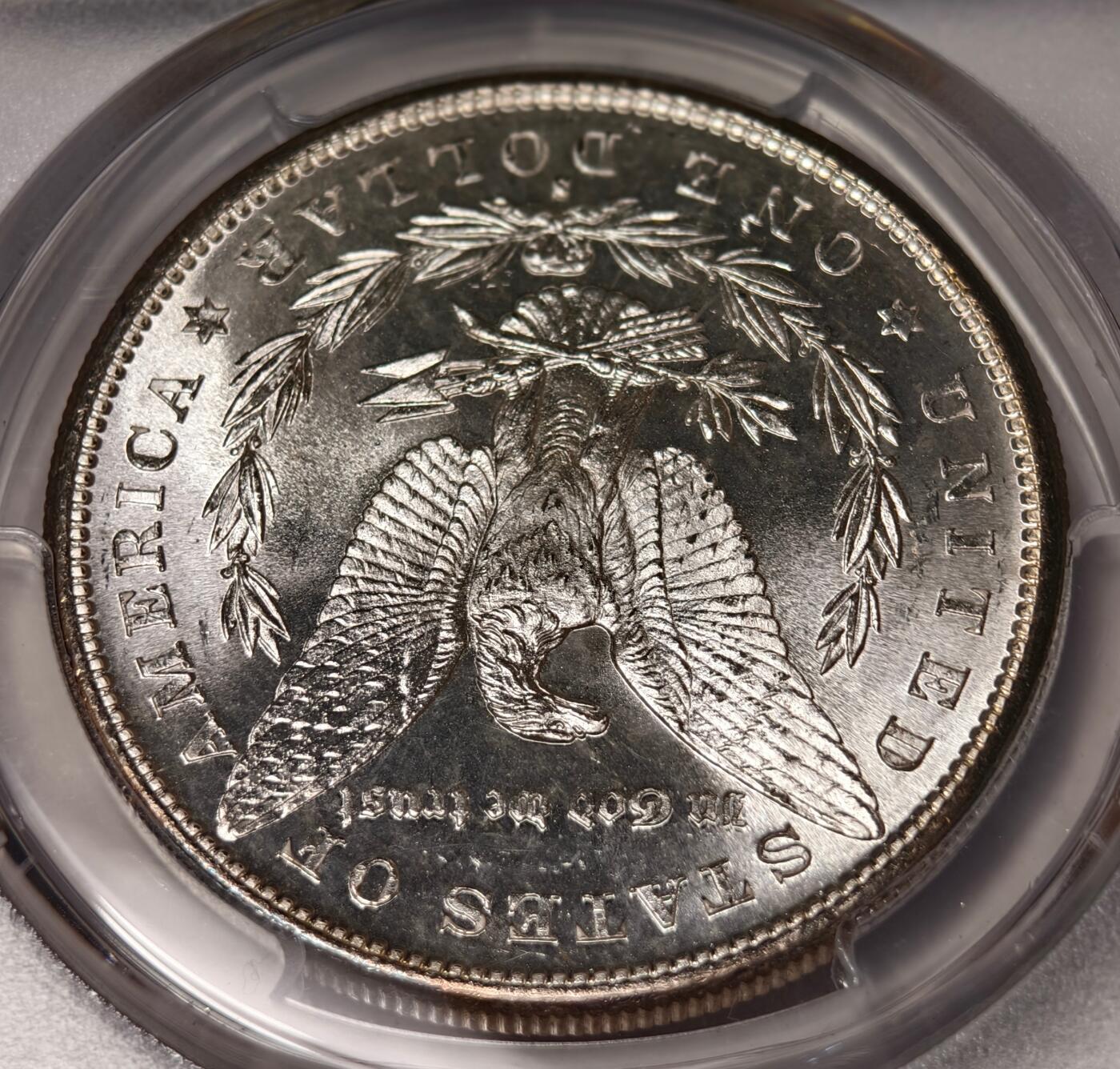 紫瑗钱币——第478期 美国 1881年 S版 摩根 大头妹 1美元 银币 PCGS MS63