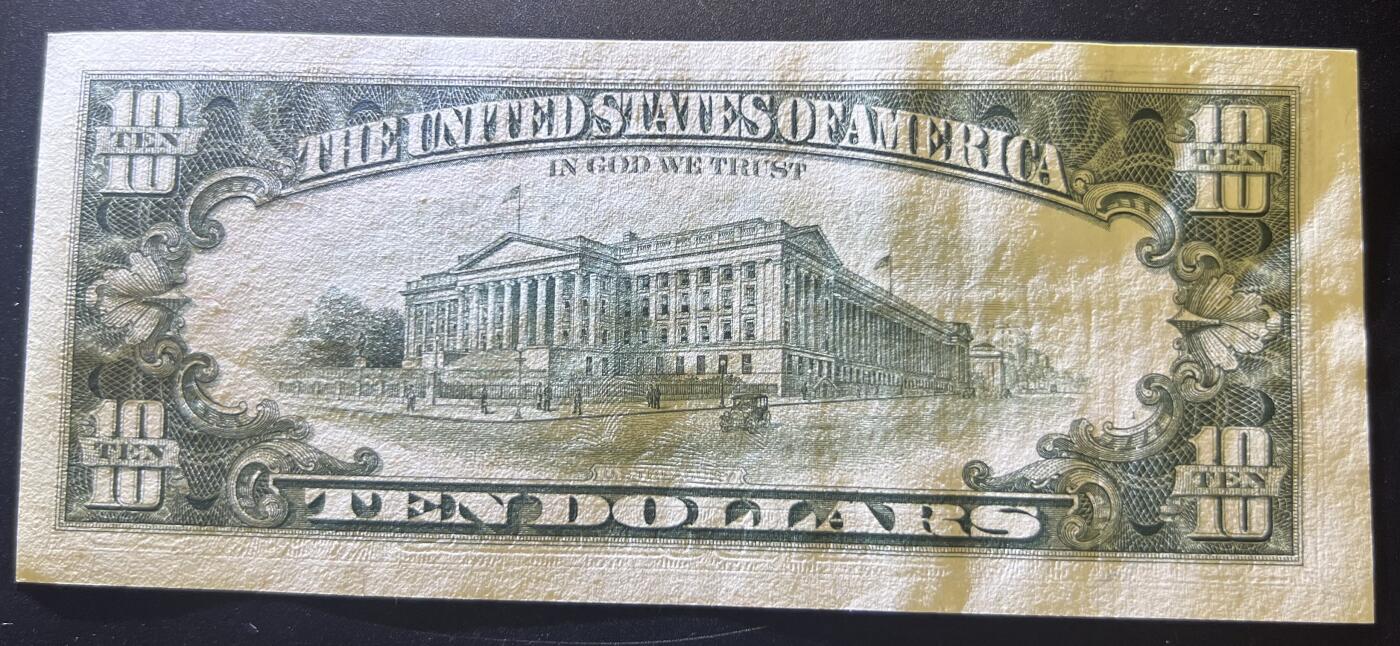 珑诚汇·乐淘淘 世界纸币拍卖 第32期 低佣场 美国纸币三张 2017A版2美元*2 无四七靓号 全新UNC&1993年10美元 有折