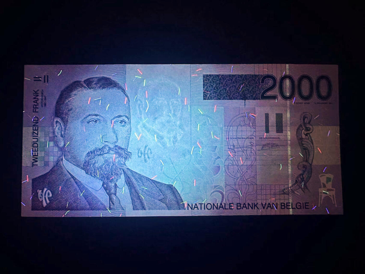 【Blue Auction】✨世界纸币精拍第551期【精】 比利时 1997年2000法郎 全新UNC