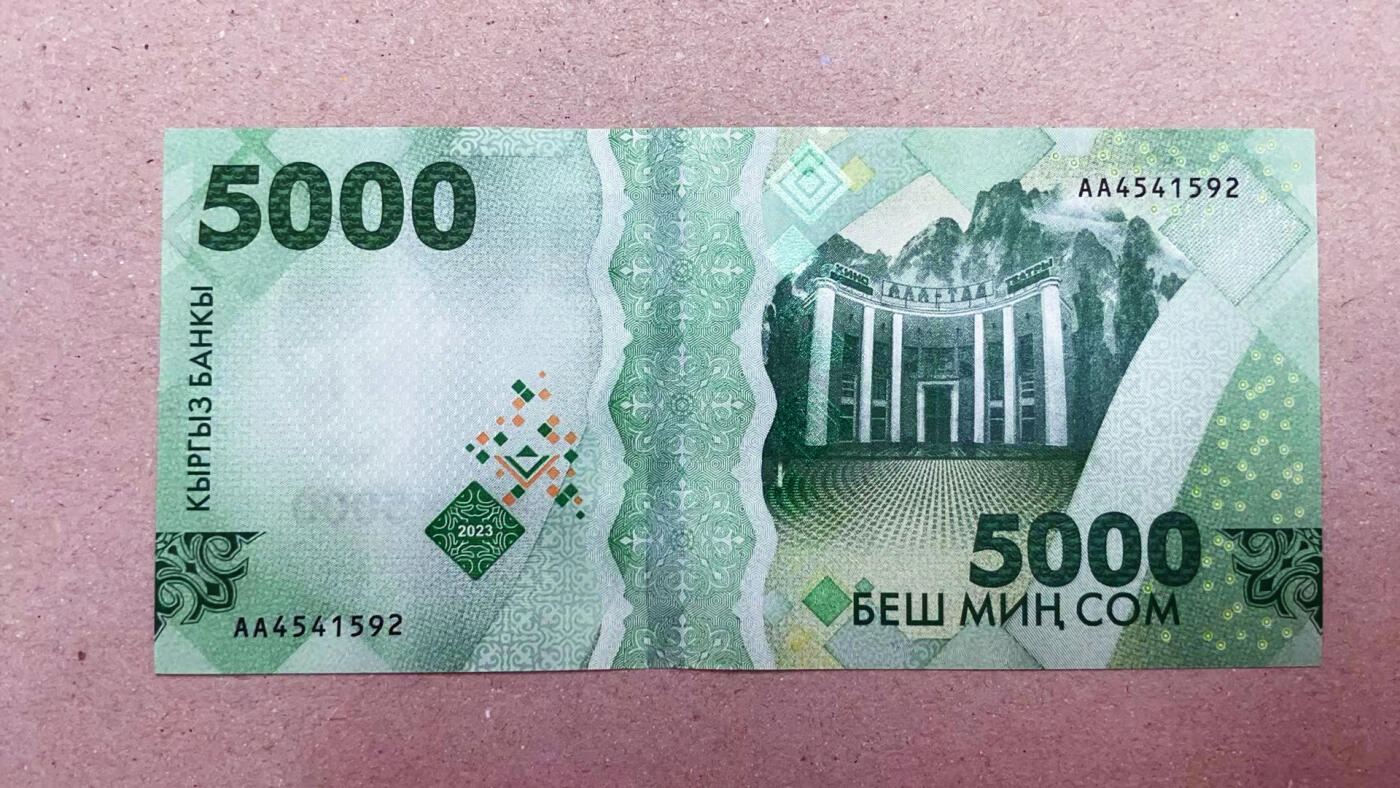 【Blue Auction】✨世界纸币精拍第551期【精】 【AA】吉尔吉斯斯坦 2023年 5000索姆 全新UNC（卖家发货）