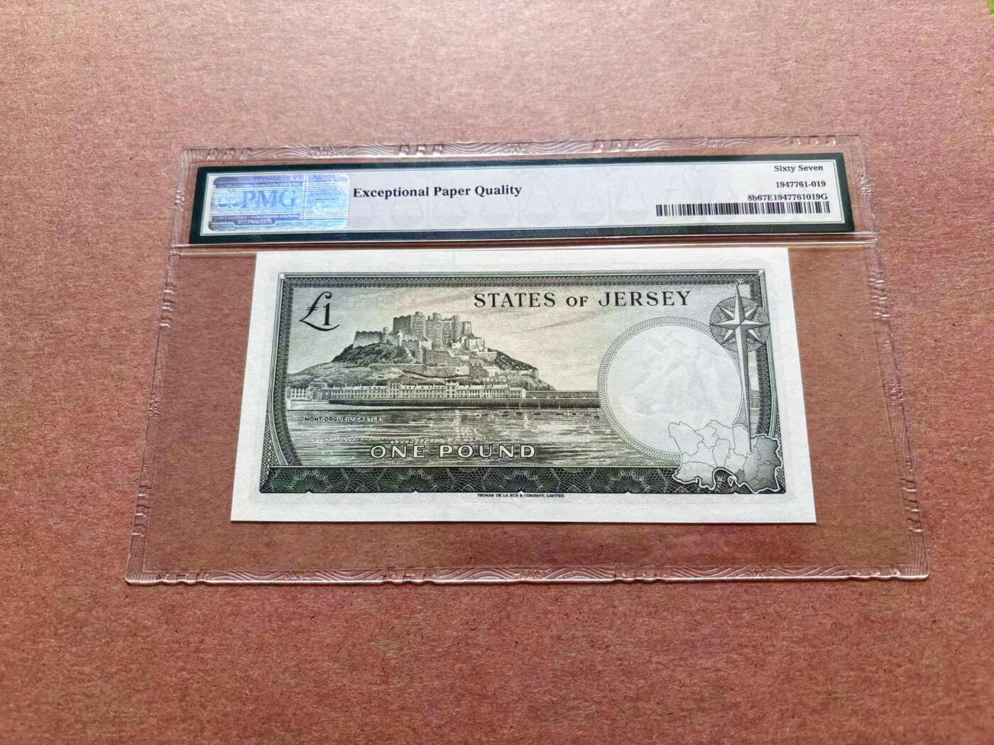 【Blue Auction】✨世界纸币精拍第551期【精】 泽西 1963年1镑 戎装女王 PMG67EPQ 高分 