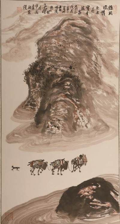 承乾2024金秋喜迎国庆文物拍卖 - 陈则恕《丝路风情》