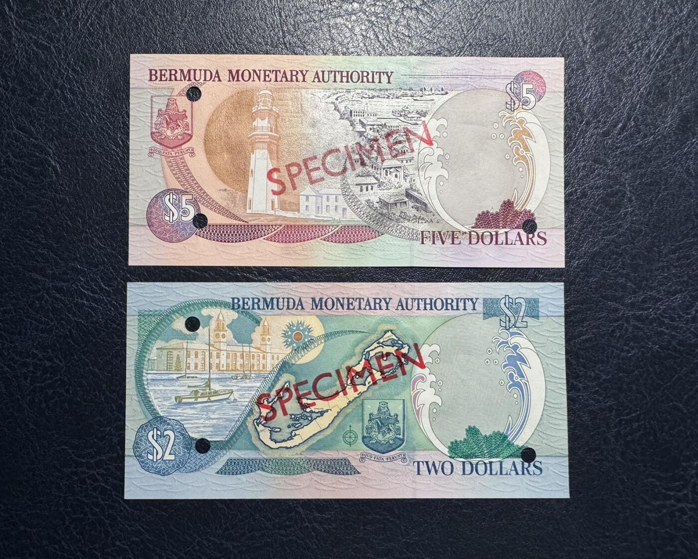 收藏联盟Quantum Auction 第379期拍卖  百慕大群岛2000年2到100元样票 品相UNC 多数面值有很轻微的潮点