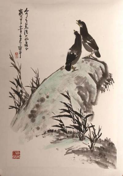 承乾2024金秋喜迎国庆文物拍卖 - 康平《八哥图》