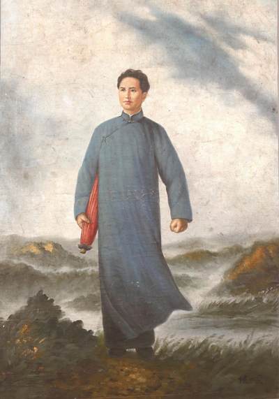 承乾2024金秋喜迎国庆文物拍卖 - 侯一民《毛主席去安源》