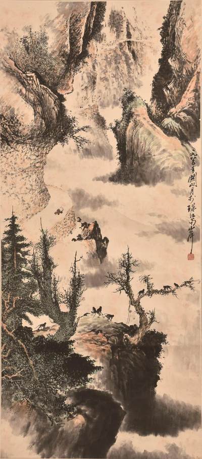 承乾2024金秋喜迎国庆文物拍卖 - 关山月《山水》