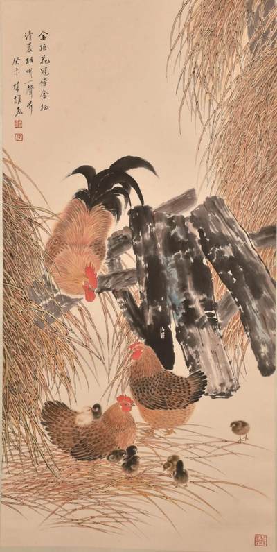 承乾2024金秋喜迎国庆文物拍卖 - 方楚雄《大吉图》