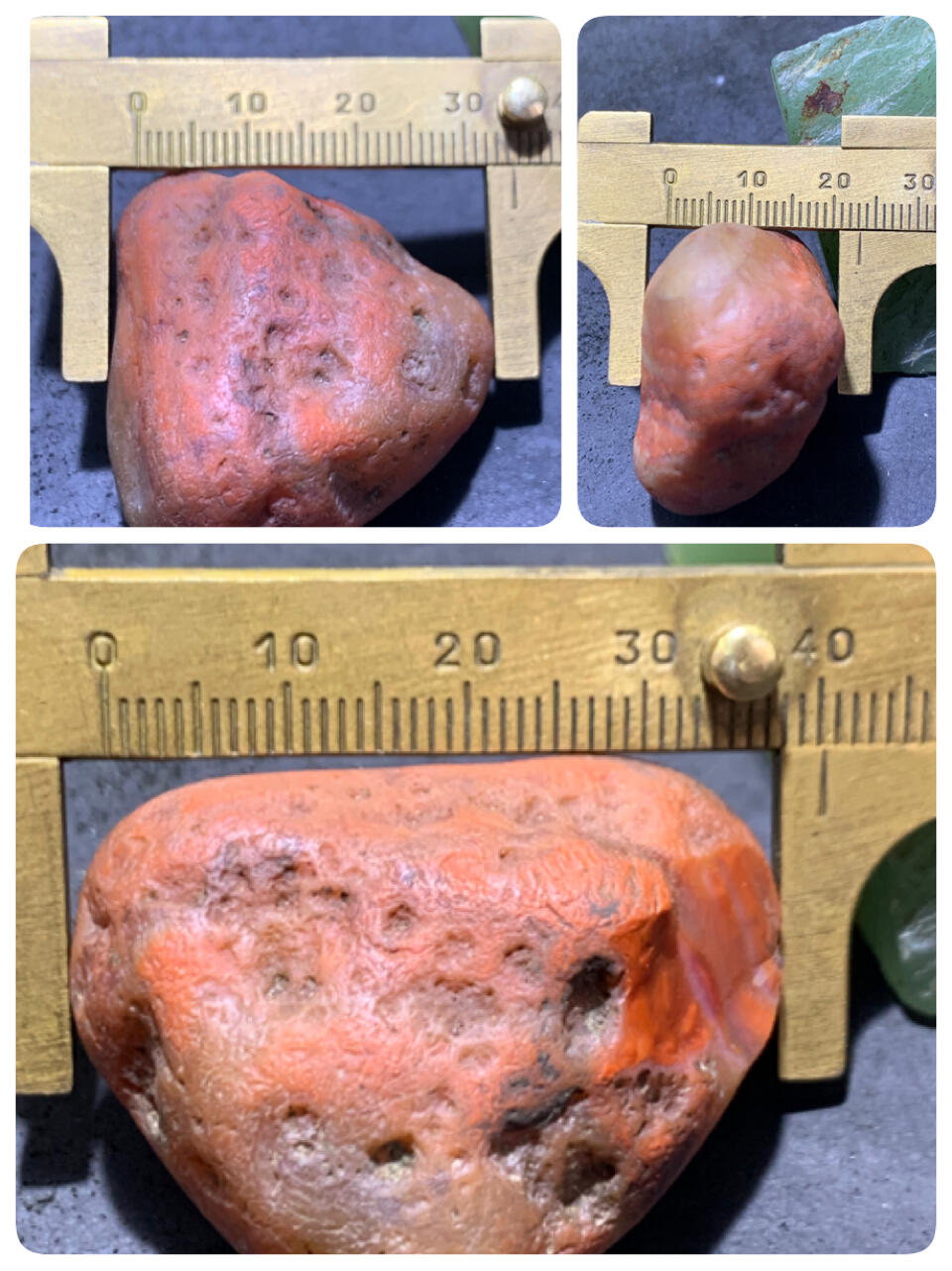 精美红白皮开窗料南红玛瑙明料原石一颗