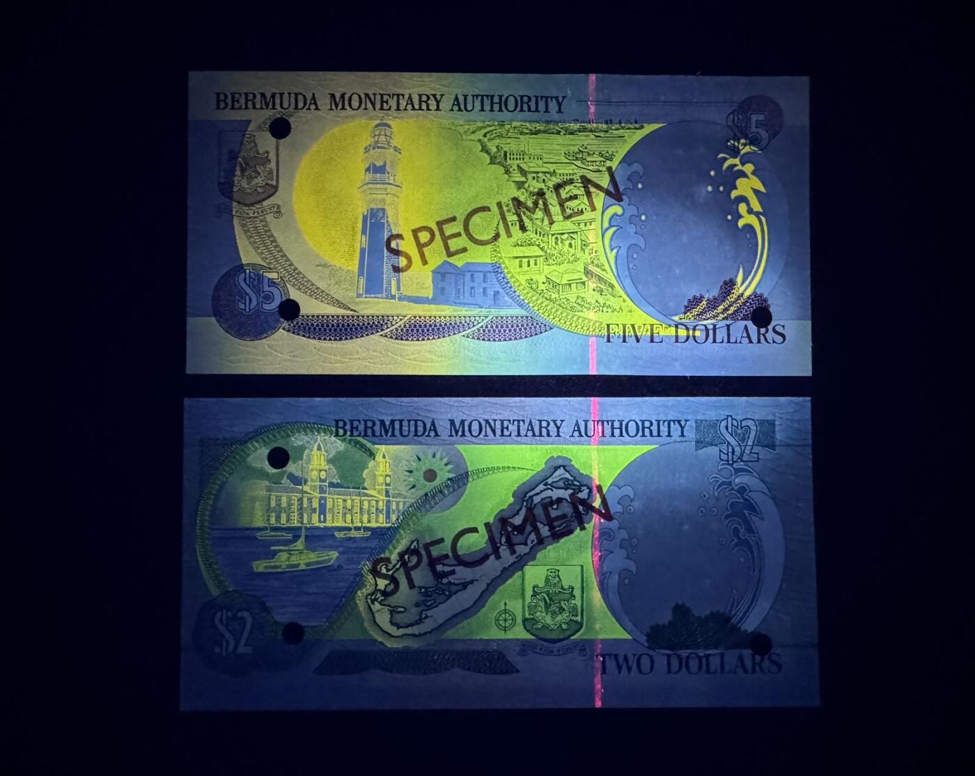 收藏联盟Quantum Auction 第379期拍卖  百慕大群岛2000年2到100元样票 品相UNC 多数面值有很轻微的潮点