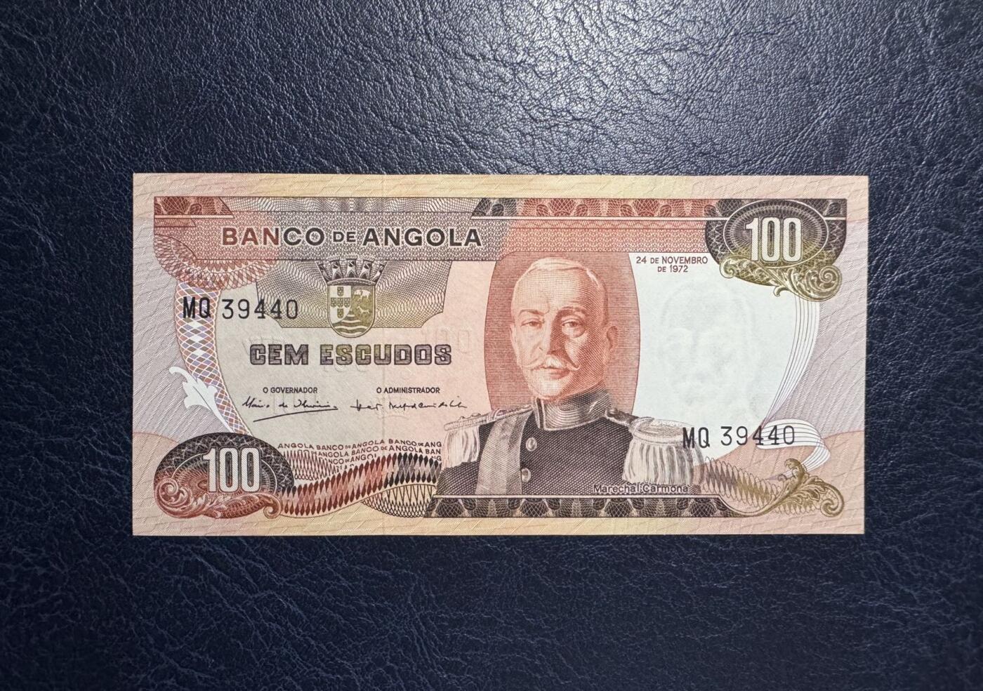 收藏联盟Quantum Auction 第379期拍卖  安哥拉1972年20到1000埃斯库多 品相UNC