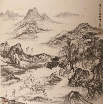 承乾2024金秋喜迎国庆文物拍卖 - 孙云生《五峰山图》
