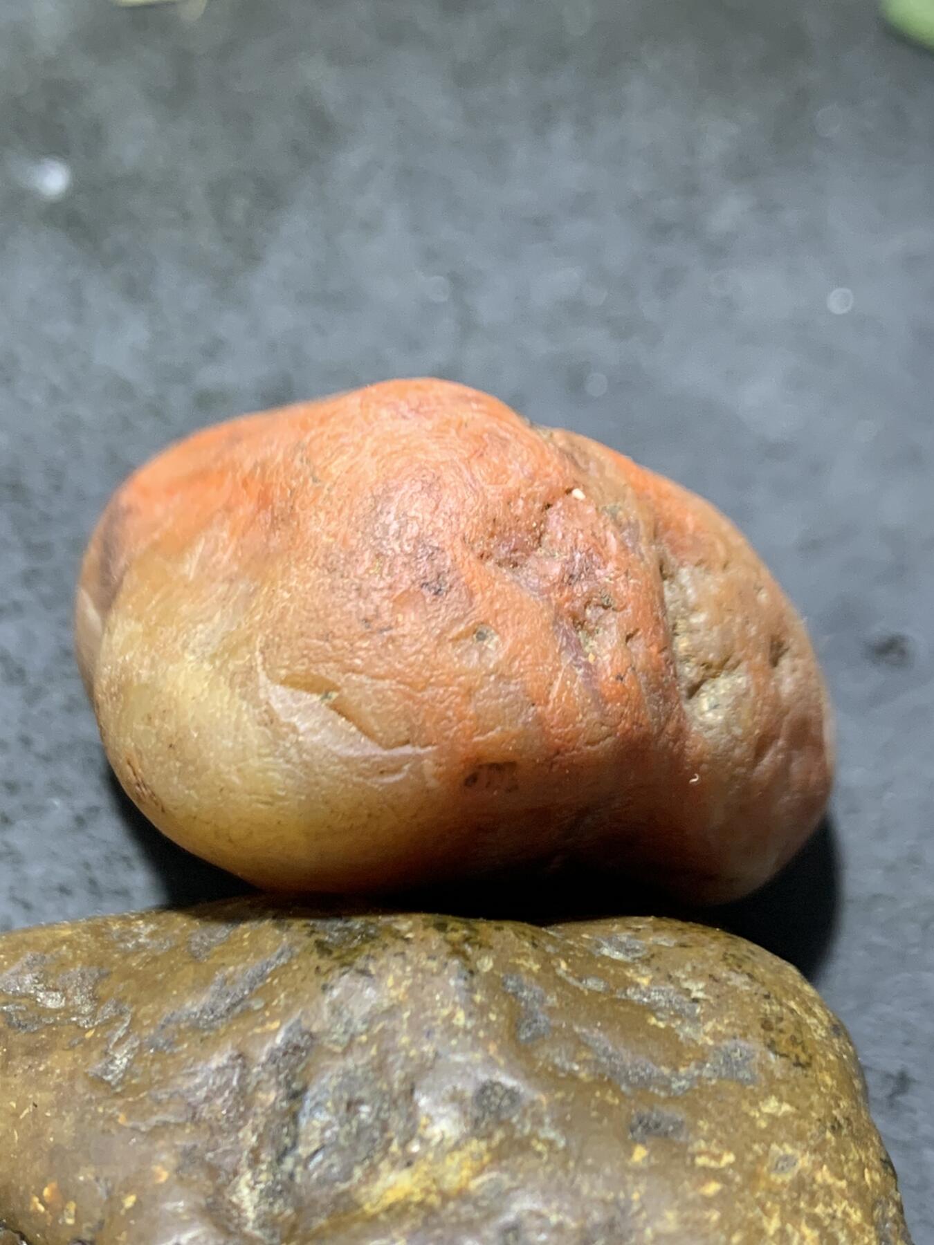 精美红白皮开窗料南红玛瑙明料原石一颗