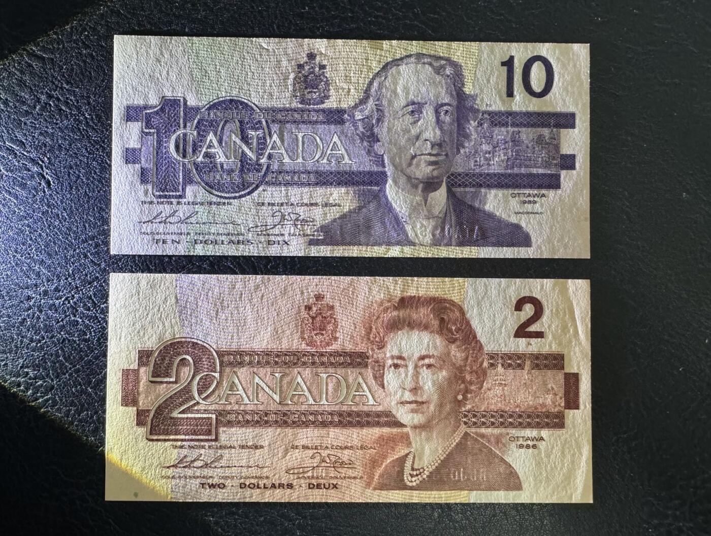 收藏联盟Quantum Auction 第379期拍卖  加拿大1986年2到10元 品相UNC 边角轻微瑕疵