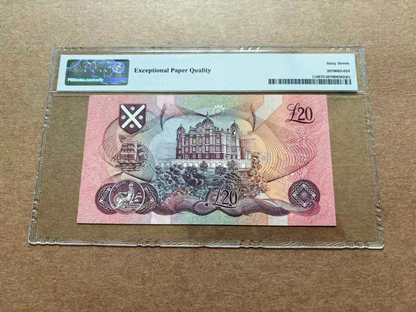 【Blue Auction】✨世界纸币精拍第551期【精】 苏格兰 1991-93年20镑 PMG67EPQ 高分 