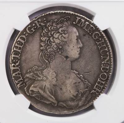 NGC-VF35 1750奥属尼德兰安特卫普1杜卡通大银币 原味 - NGC-VF35 1750奥属尼德兰安特卫普1杜卡通大银币 原味