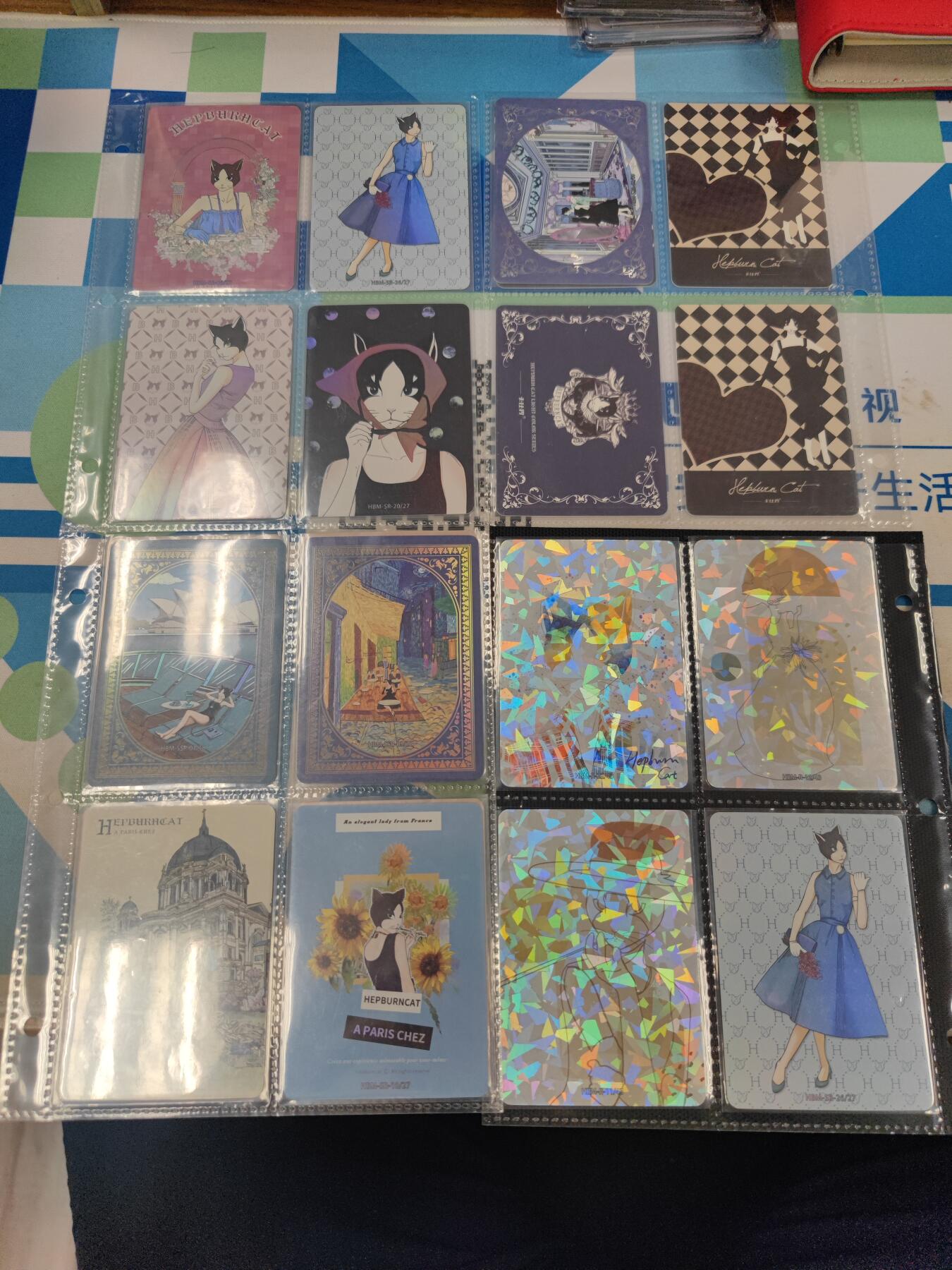 妖精的尾巴卡牌拍卖《国庆快乐拍》第二十八期(收拍品) 卡仕界-赫本猫环游世界-各种卡位共29张（带四宫卡页）