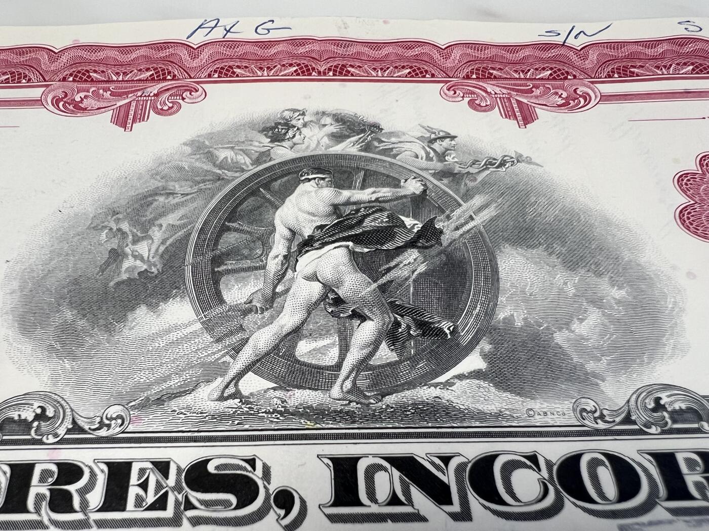 5月13日周二晚19时开拍 百年收藏第38期精品场 ABNC雕刻版老股票债券纸币及民国币专场 佣金5元起 4拍或总金额超过600就包邮 