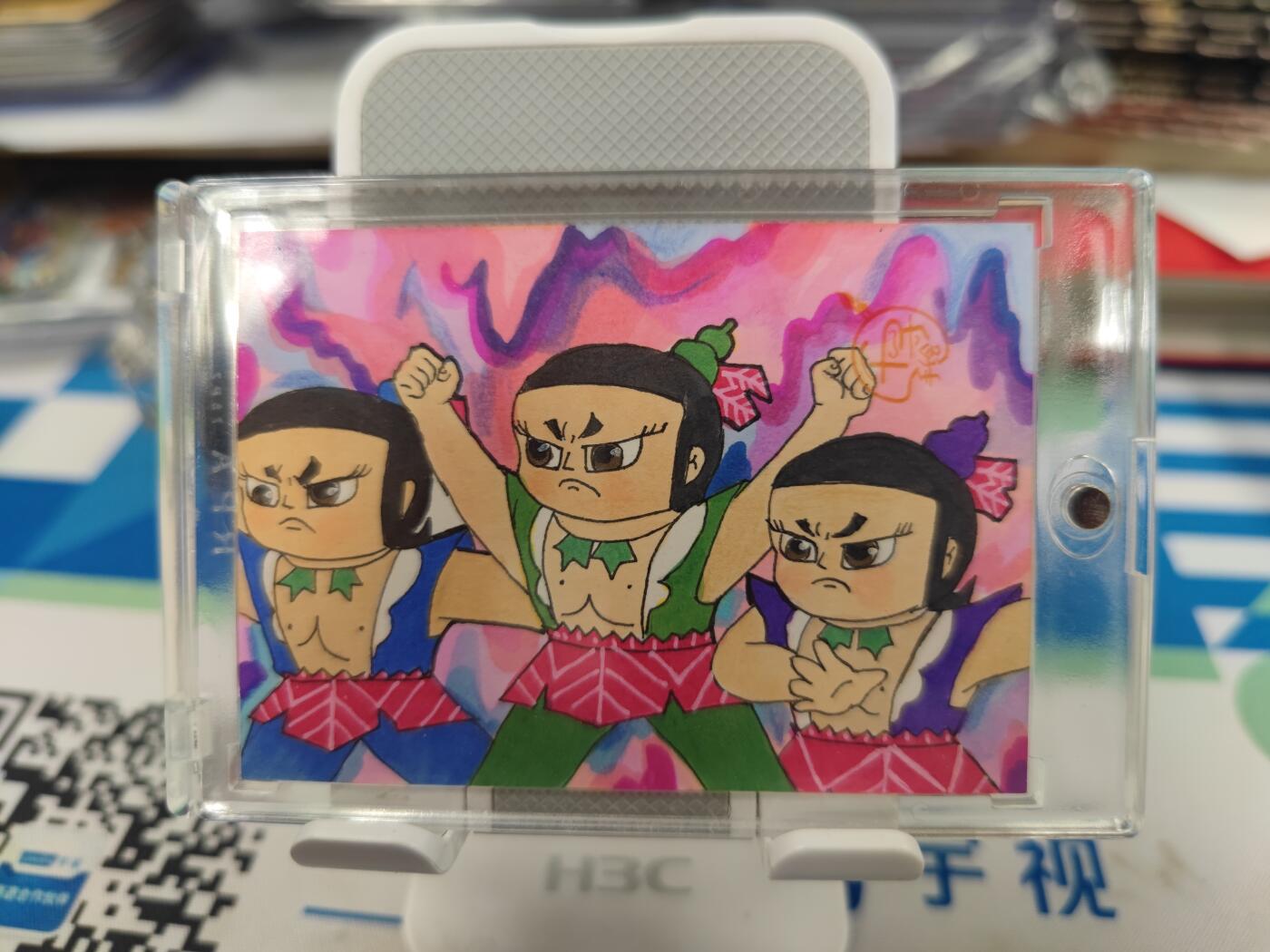妖精的尾巴卡牌拍卖《国庆快乐拍》第二十八期(收拍品) 手绘卡-葫芦娃-画师:白风