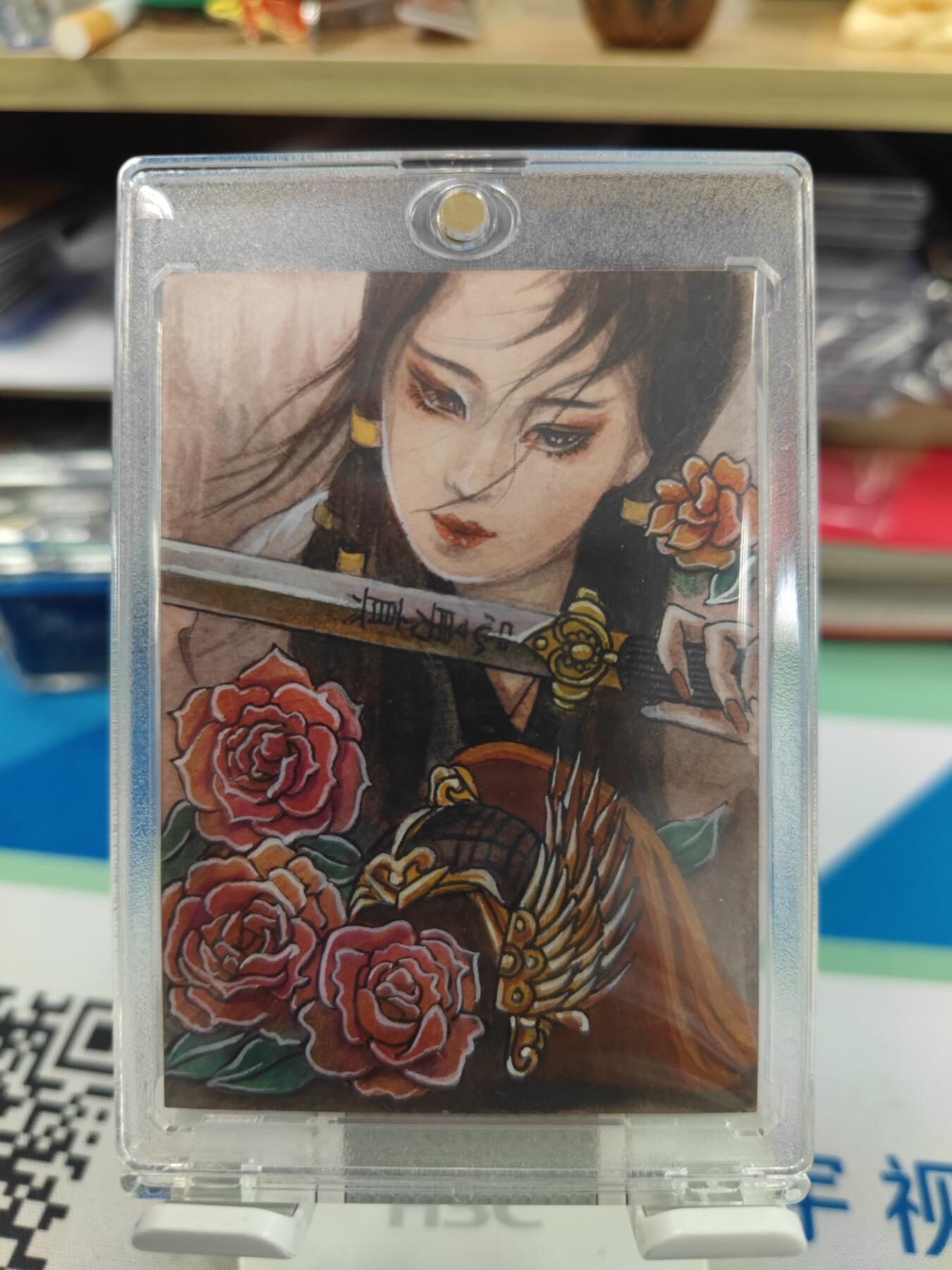 妖精的尾巴卡牌拍卖《国庆快乐拍》第二十八期(收拍品) 手绘卡-花木兰-画师:玄玥
