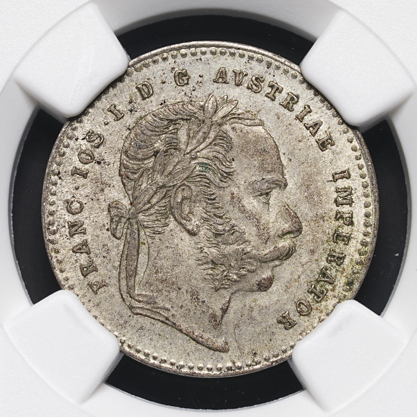 修遠堂世界钱币第四十一期 全场包邮 NGC MS63 1868年奥匈帝国20克鲁泽银币