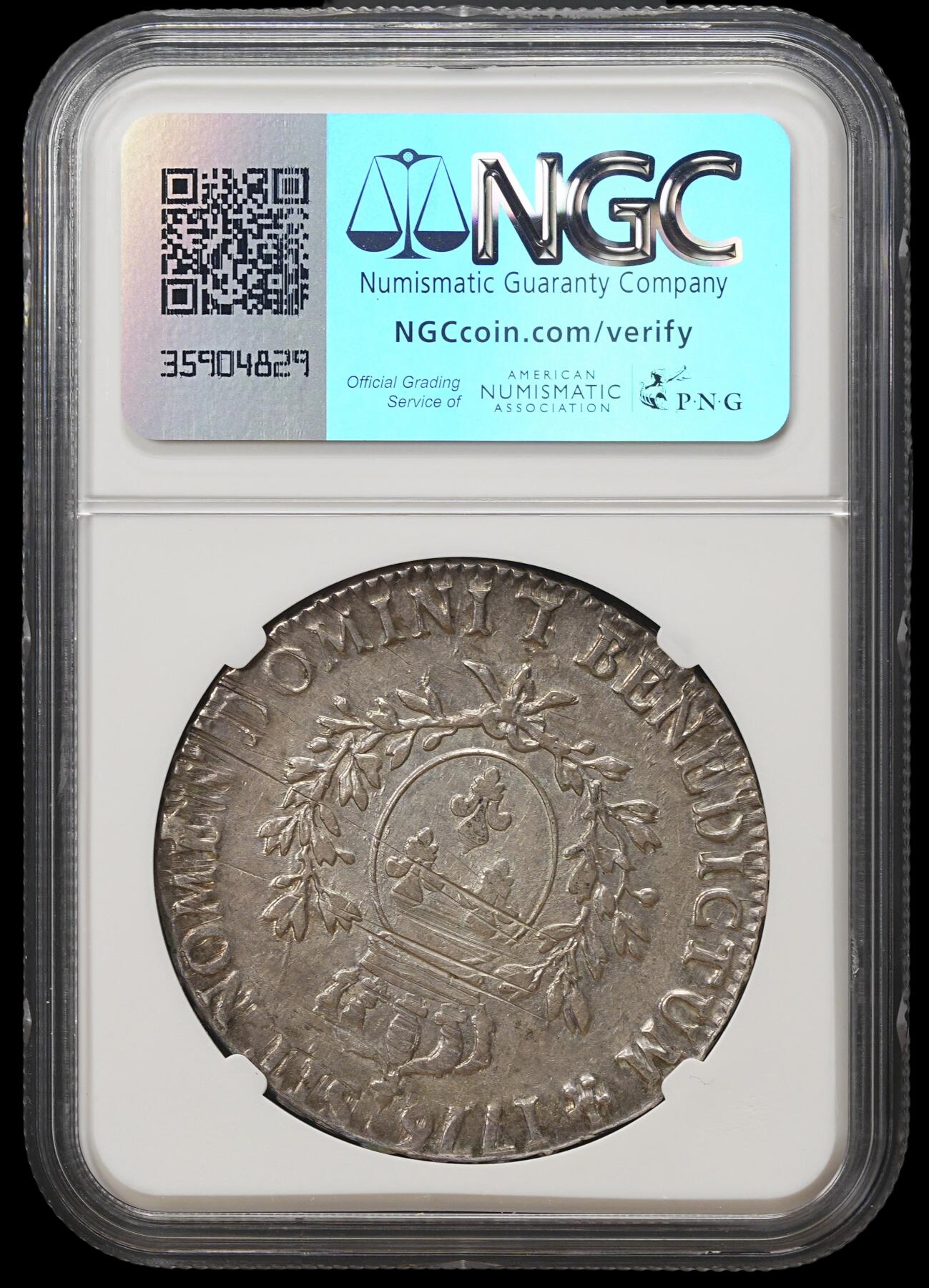 修遠堂世界钱币第四十一期 全场包邮 NGC XF45 1776年法国1埃居大银币 路易十六 L厂铭