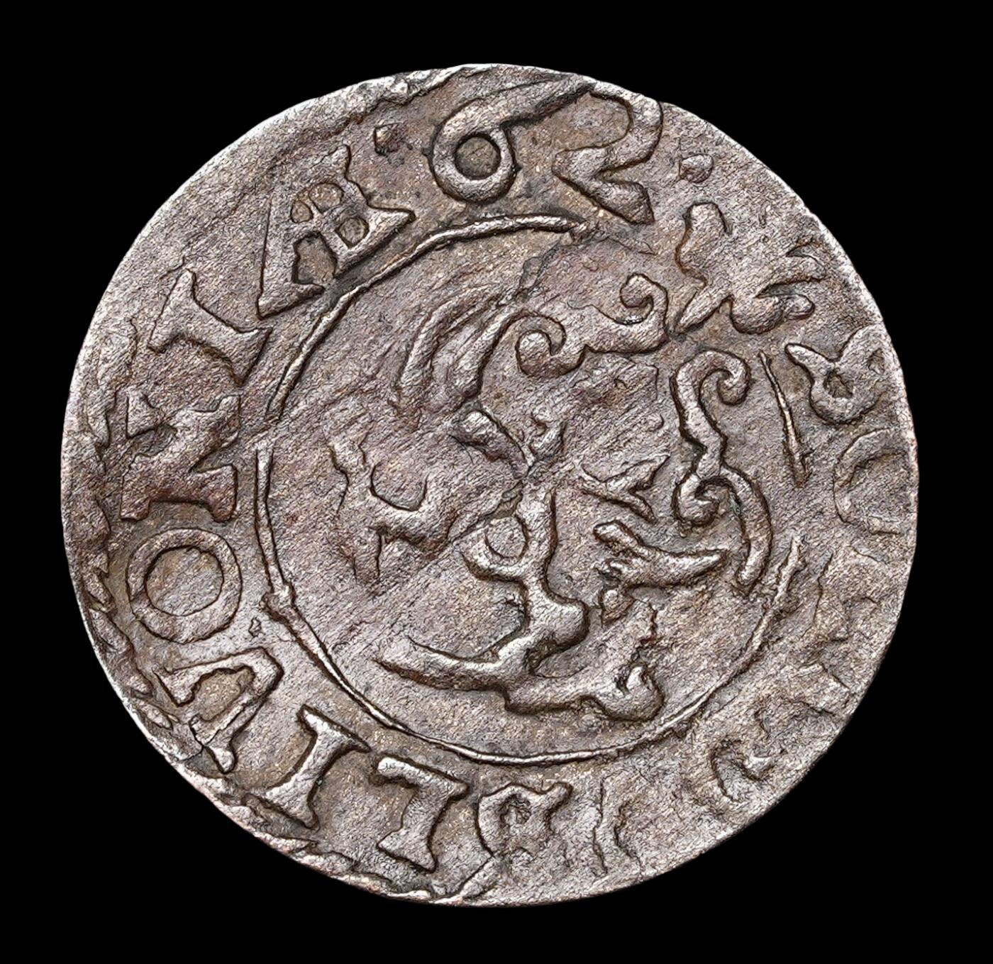 修遠堂世界钱币第四十一期 全场包邮 1662年瑞典卡尔十一世统治利沃尼亚时期1Solidus打制币 0.49g