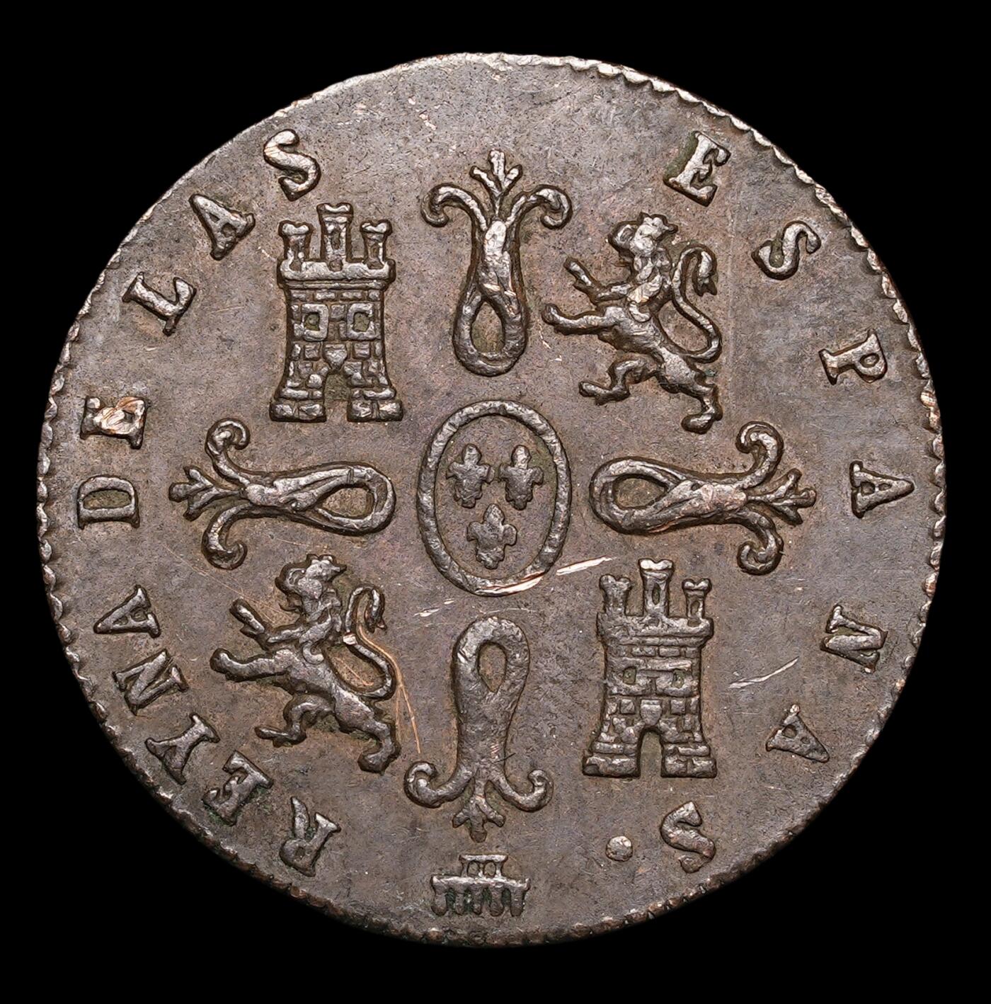 修遠堂世界钱币第四十一期 全场包邮 1842年西班牙2 MARAVEDIS铜币