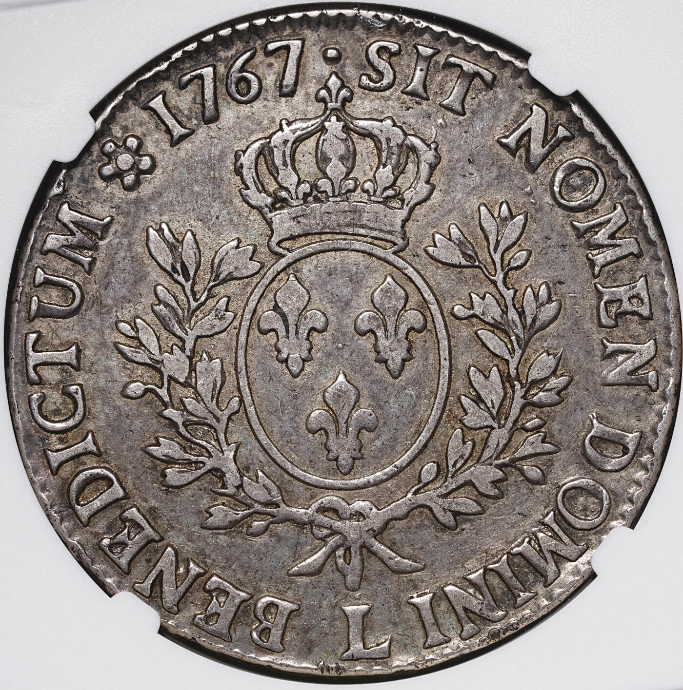 修遠堂世界钱币第四十一期 全场包邮 NGC VF35 1767年法国1埃居大银币 路易十五 L厂铭