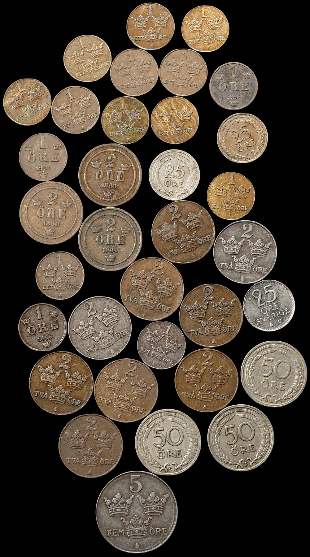 修遠堂世界钱币第四十一期 全场包邮 瑞典老币第一组