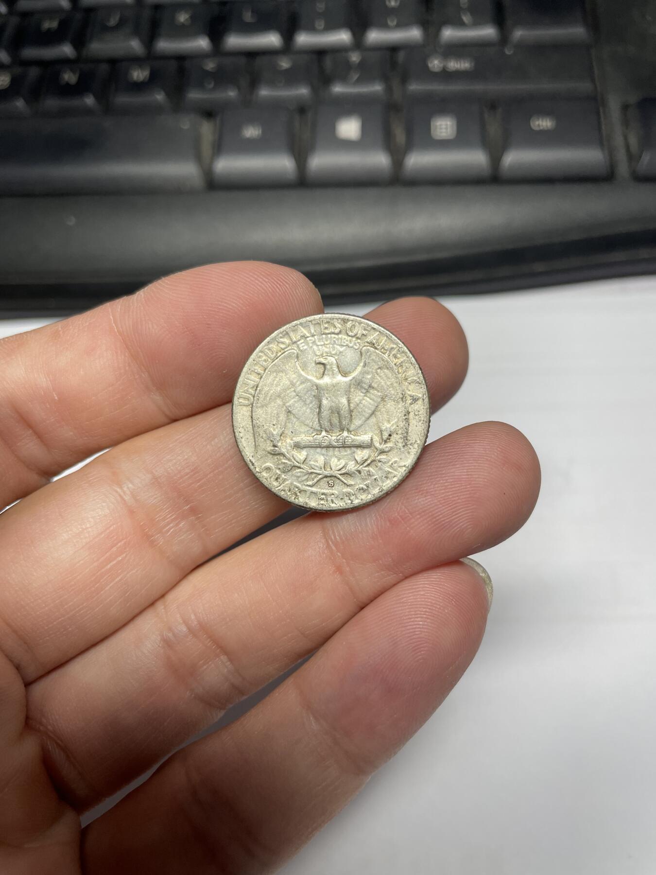 每日一拍，2024年集古藏今外币拍卖第十五期-第9场—（总第149拍），可以寄存60天，满160元包邮。 1953年美国25美分银币