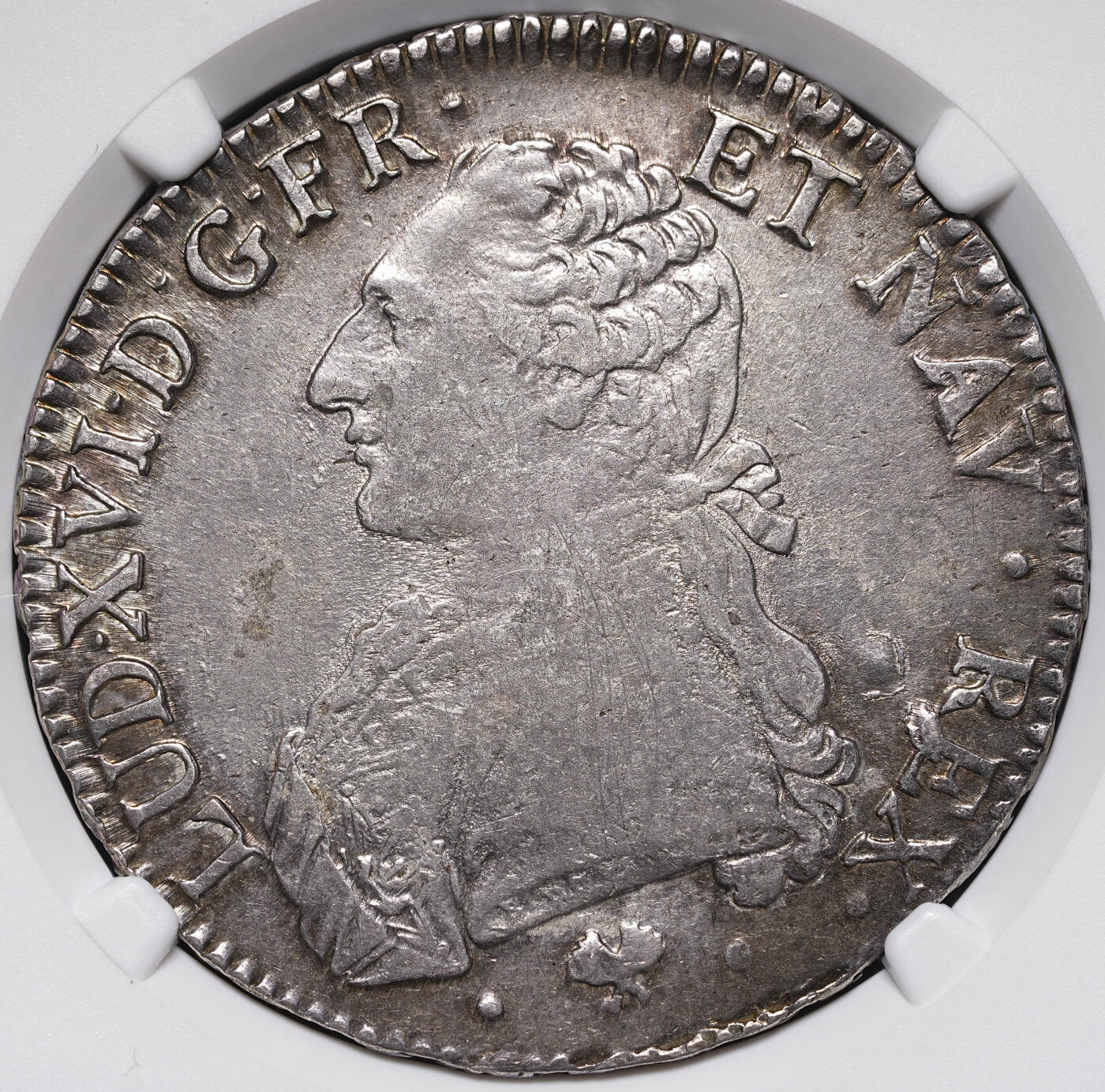 修遠堂世界钱币第四十一期 全场包邮 NGC XF45 1776年法国1埃居大银币 路易十六 L厂铭