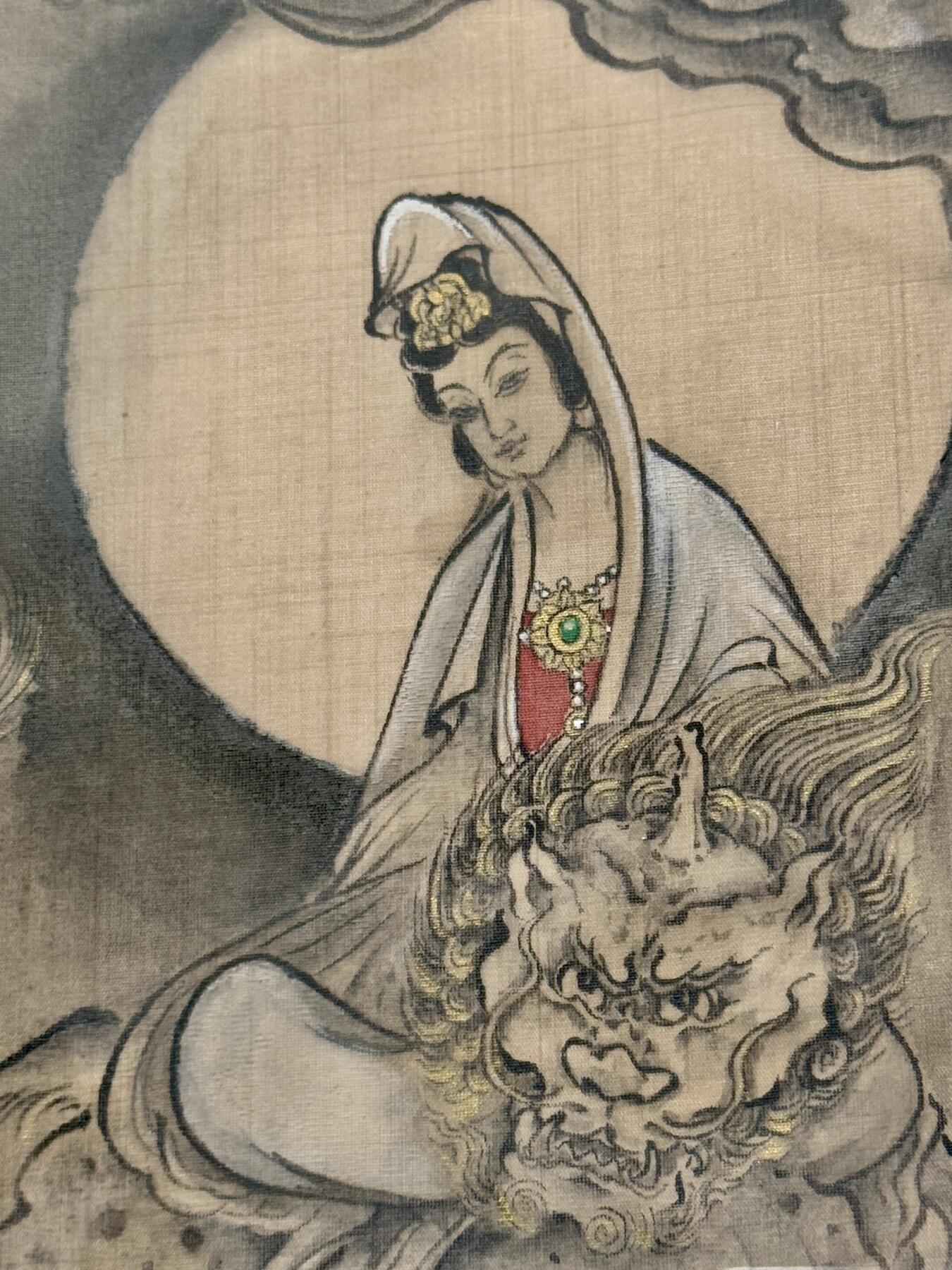 2024天津闹海荟ACGN专场精品拍卖 《观音》 画家：无生，已装裱 外框：33cm*43cm，内框：19cm*29cm