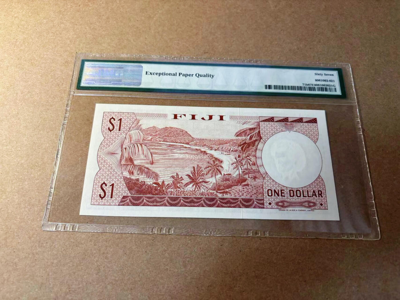 【Blue Auction】✨世界纸币精拍第552期【精】 斐济 1974年1元 戎装女王 PMG67EPQ 高分